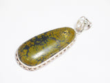 Pendant | Mens Womens Large Sterling Silver Mustard Brown Turquoise Statement Pendant