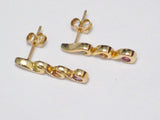 Gold Earrings | 14k Gold Garnet Peridot Citrine Curvaceous Drop Earrings | Womens Jewelry online