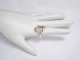 Womens Rings | Sterling Silver Cotton Candy Pink Cz Fan Wide Band Ring 8.5 | Discount Estate Jewelry