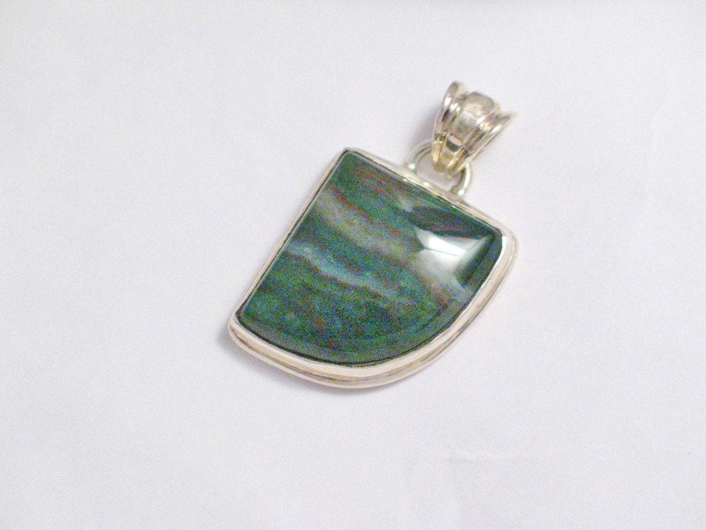 Pendants | Sterling Silver Bloodstone Quartz Stone Pendant | Discount Jewelry online