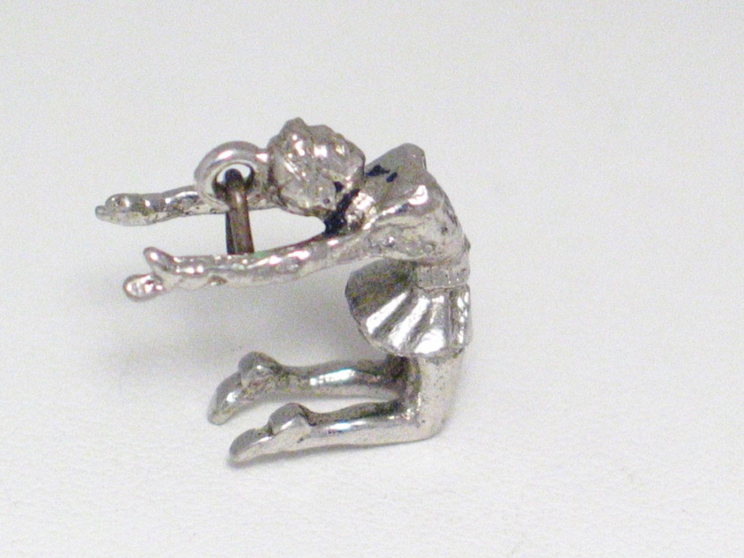 3D Charms | Sterling Silver 3d Gymnastics Cheerleader Figurine Charm | Pendants - Blingschlingers Jewelry