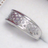 Ring | 10k White Gold Band Customizable Gemstone Ring 6.5 | Jewelry