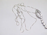 Necklaces | Sterling Silver White Cz Journey Pendant Necklace 18" | Blingschlingers Jewelry
