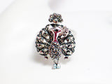 Silver Rings | Women's Sterling Silver Peacock Bird Marcasite Stone Ring sz 8 | Discount Fine Jewelry at Blingschlingers.com