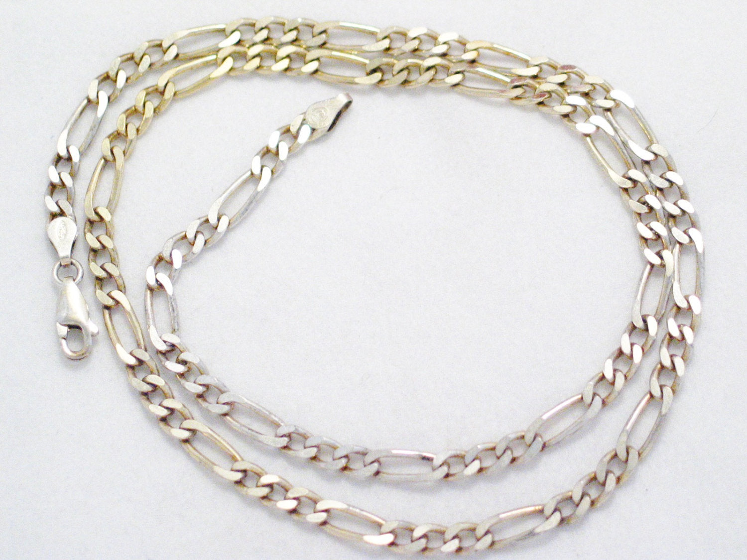 Chain | 20" Sterling Silver 4.5mm Figaro Link Chain Necklace | Necklace
