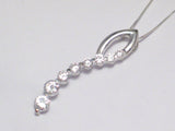 Necklaces | Sterling Silver White Cz Journey Pendant Necklace 18" | Chains