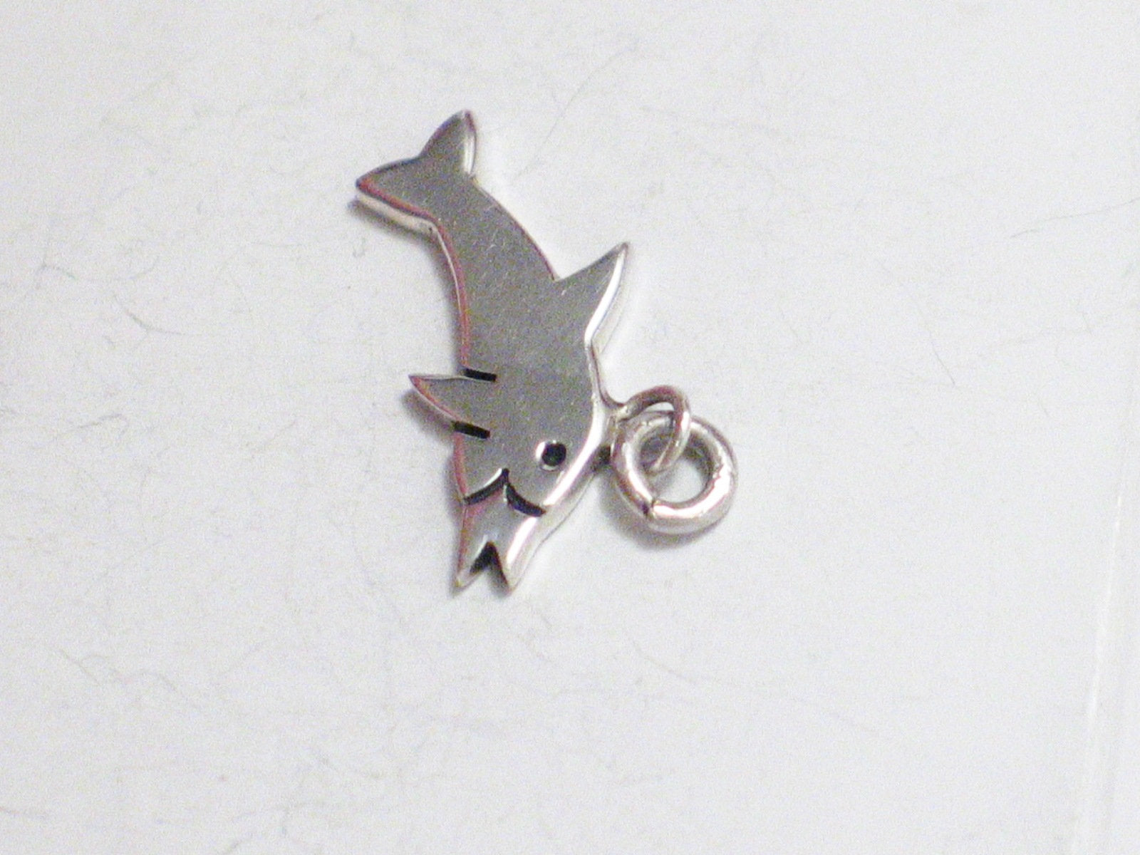 Charm | Vintage Sterling Silver Jumping Dolphin Pendant | Jewelry