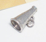 Charm | Sterling Silver 3D Movie Directors Megaphone Charm | Jewelry
