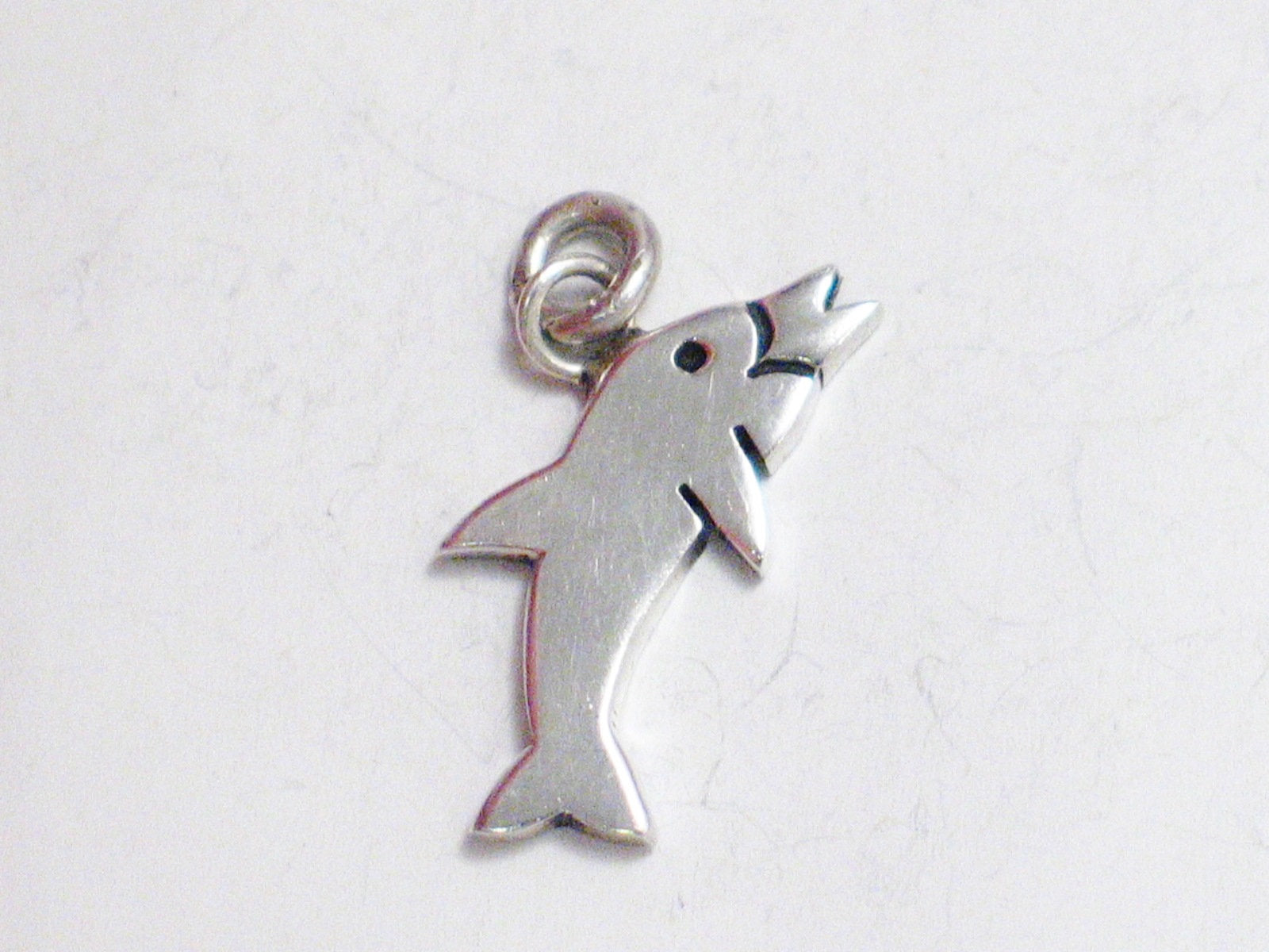 Charm | Vintage Sterling Silver Jumping Dolphin Pendant | Blingschlingers Jewelry