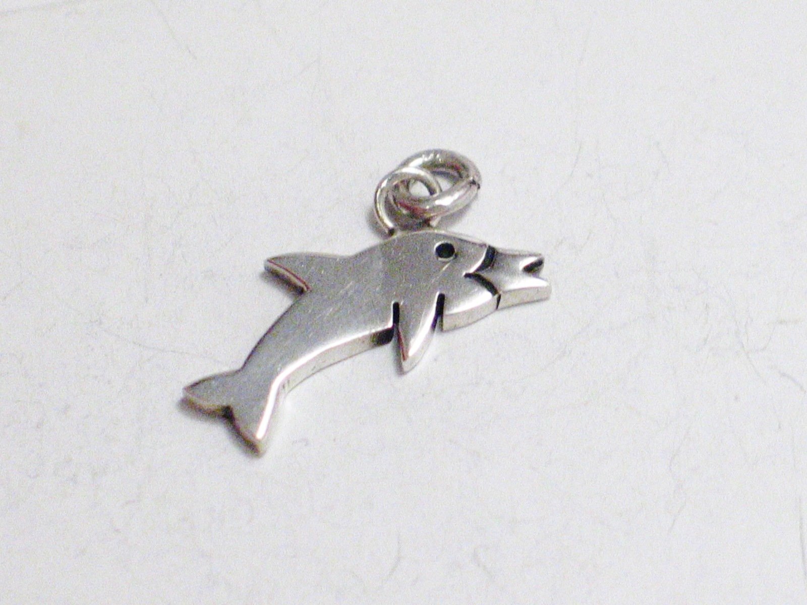 Charm | Vintage Sterling Silver Jumping Dolphin Pendant | Jewelry