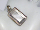 Sterling Silver Geometric Mother of Pearl Stone Pendant
