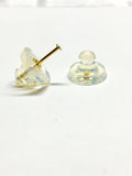 Gold Earring Backs | Womens 14k Gold Disc Style Earring Backs |  Blingschlingers Jewelry