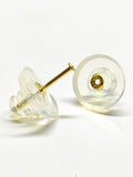 Gold Earring Backs | Womens 14k Gold Disc Style Earring Backs | Jewelry Findings