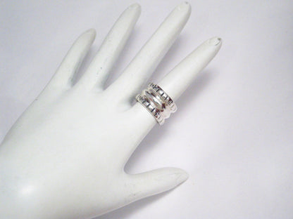 Silver Rings | Sterling Silver Unique Wide Cigar Band sz 6.25 | Womens Jewelry