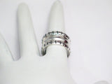 Silver Rings | Sterling Silver Unique Wide Cigar Band sz 6.25 | Womens Jewelry