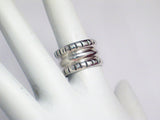Silver Rings | Sterling Silver Unique Wide Cigar Band sz 6.25 | Womens Jewelry
