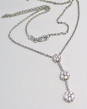 Womens Necklace | 14k White Gold Diamond Necklace 16" | Discount Estate Fine Jewelry online at Blingschlingers