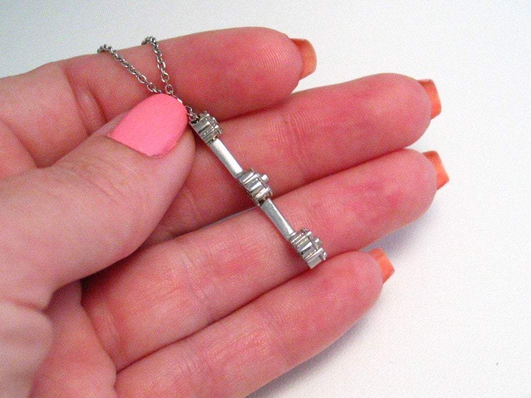 Womens Necklace | 14k White Gold Diamond Necklace 16" | Discount Estate Fine Jewelry online at Blingschlingers
