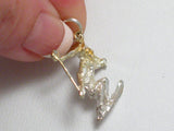 Charm | Sterling Silver Olympic Snow Ski Skier Charm / Pendant | Jewelry