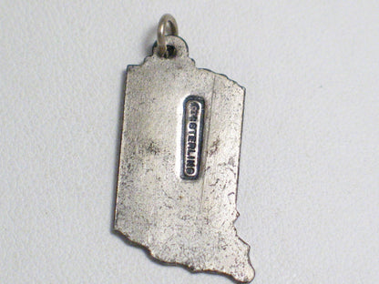 Charm | Vintage Sterling Silver Boyhood Home Lincoln Indiana State Charm | Jewelry
