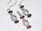 Silver Earrings & Pendant set | Sterling Red Garnet Jewelry Set | Best Price Overstock Jewelry website online at Blingschlingers.com