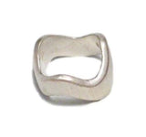 Silver Ring | Sterling Silver Rugged Wavy Design Band sz6 | Jewelry
